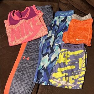 Nike Pro Multicolor Athletic Wear Set